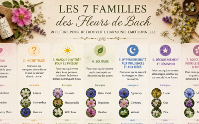 Les 7 familles émotionnelles des Fleurs de Bach.